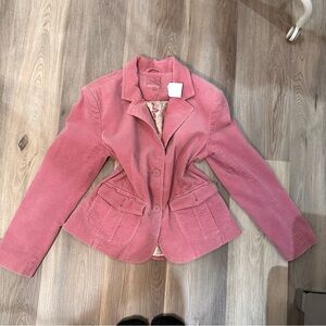 Lady Hathaway Y2K Pink Corduroy Blazer